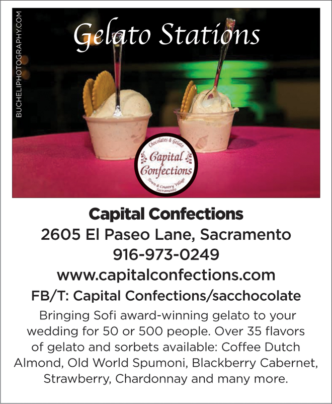 Sacramento Wedding Favors | Chocolates | Gelato Stations