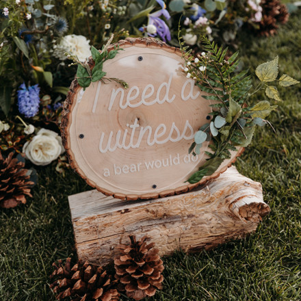 Swoonable Sacramento Design Swag Gifts Signage Custom Wedding Decor Real Weddings Magazine