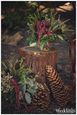 Sacramento's Real Weddings Magazine From Tahoe With Love Photo Shoot by Capture Photography at Northstar California. With sets designed by Graceful Gatherings with help from FiftyFlowers.com, Tan Weddings & Events and Above & Beyond Cakes.