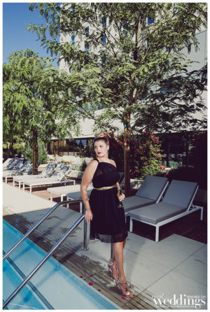 Sacramento Real Weddings Magazine Modern Love Photo Shoot. Shot by Dee & Kris Photography on location at Kimpton Sawyer Hotel featuring real bride Samantha Raggio.