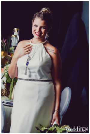 Sacramento Real Weddings Magazine Modern Love Photo Shoot. Shot by Dee & Kris Photography on location at Kimpton Sawyer Hotel featuring real bride Samantha Raggio.