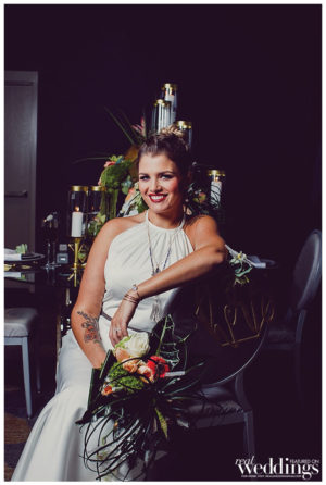 Sacramento Real Weddings Magazine Modern Love Photo Shoot. Shot by Dee & Kris Photography on location at Kimpton Sawyer Hotel featuring real bride Samantha Raggio.