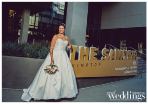 Sacramento Real Weddings Magazine Modern Love Photo Shoot. Shot by Dee & Kris Photography on location at Kimpton Sawyer Hotel featuring real bride Samantha Raggio.