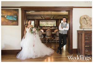 Sacramento Real Weddings Magazine Love Is Magic Styled Shoot in the Winter/Spring 2018 issue. Photography by Rochelle Wilhelms Photography on location at Field & Pond featuring newlyweds Jacqueline and Zach Timberlake.