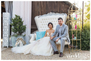 Sacramento Real Weddings Magazine Love Is Magic Styled Shoot in the Winter/Spring 2018 issue. Photography by Rochelle Wilhelms Photography on location at Field & Pond featuring newlyweds Jacqueline and Zach Timberlake.