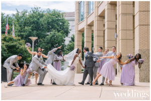 Lauren & Bryce | Downtown Sacramento Wedding | Purple Glam Wedding
