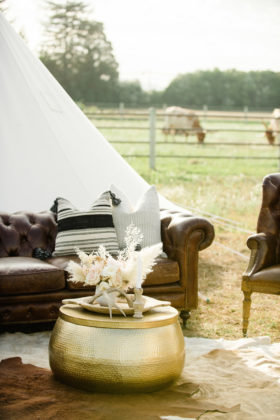 Sacramento Women Supporting Women | Wedding Inspiration | Elegant Rustic Lone Oak Longhorns Styled Shoot