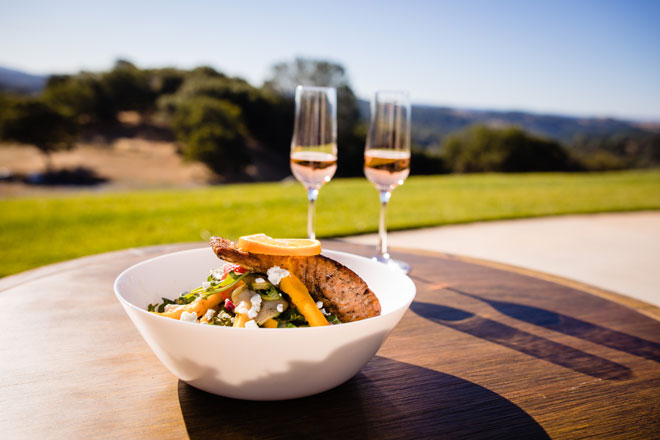 Bright Tropical Sierra Foothills Winery Wedding at Black Oak Mountain Vineyards by Courtland Photography