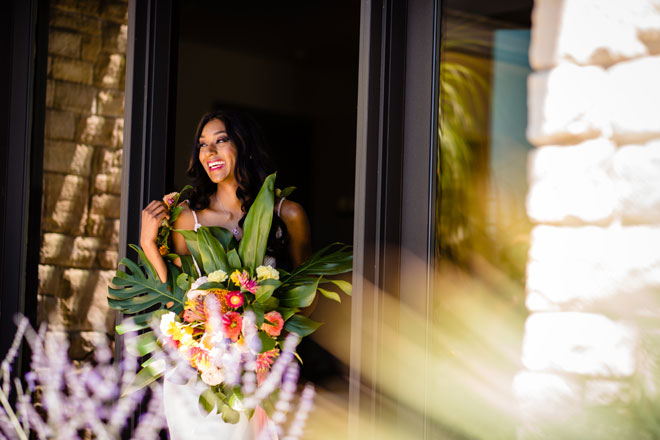 Bright Tropical Sierra Foothills Winery Wedding at Black Oak Mountain Vineyards by Courtland Photography