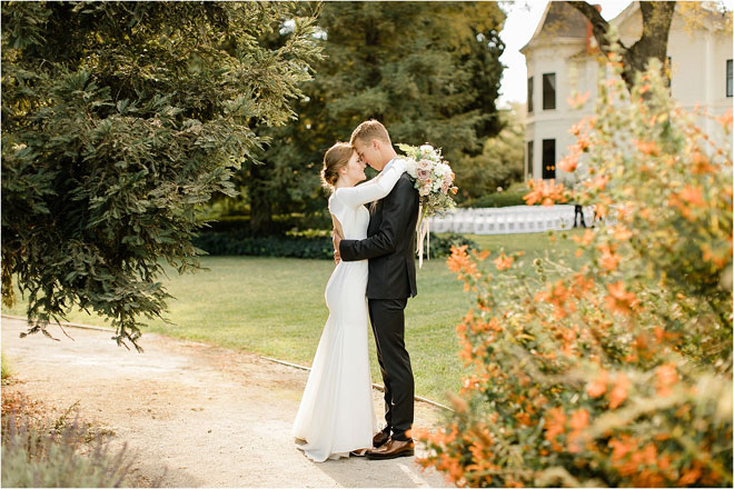 Elegant Fall Park Winters Wedding Hailey Ayson Photography Mia and Kevin