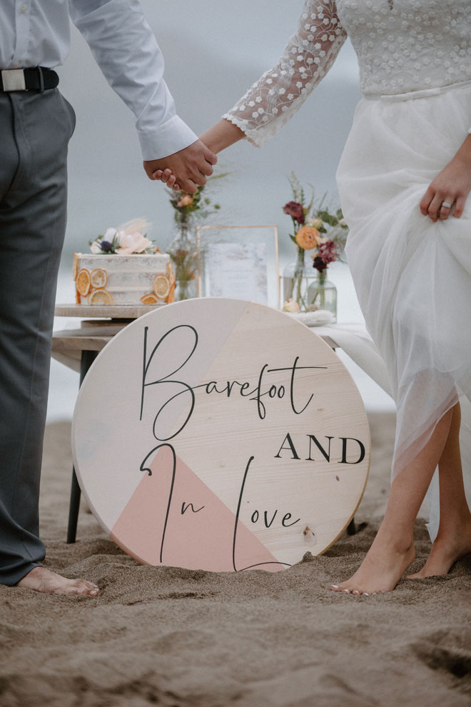 Moody Beachy Windy San Francisco Elopement at Baker Beach 