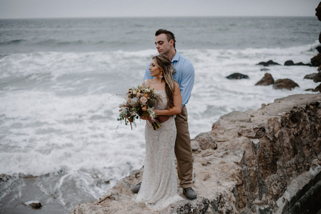 Moody Beachy Windy San Francisco Elopement at Baker Beach