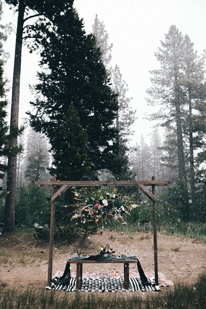 Lake Tahoe Snowy Shoot on the Beach by Holly Shankland Photography