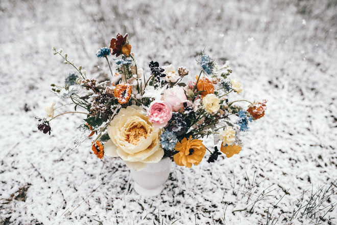 Lake Tahoe Snowy Shoot on the Beach by Holly Shankland Photography