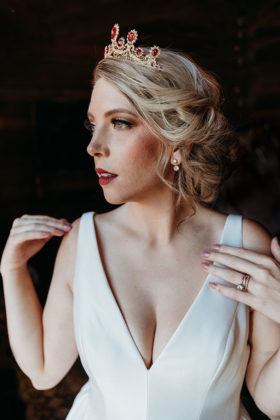 Wedding Tiara Jewelry Sacramento Luxurious Bridal by Liz Koston Photography