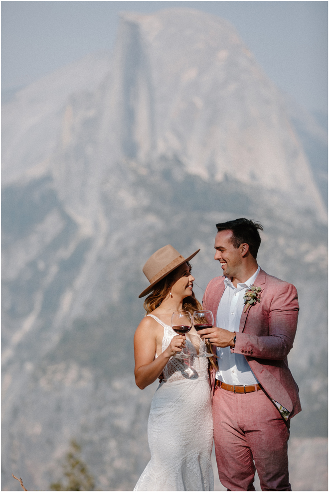 Sacramento Tahoe Adventure Wedding Styled Shoot | Northern California Elopement Inspiration | Yosemite Glacier Point Microwedding Styled Shoot