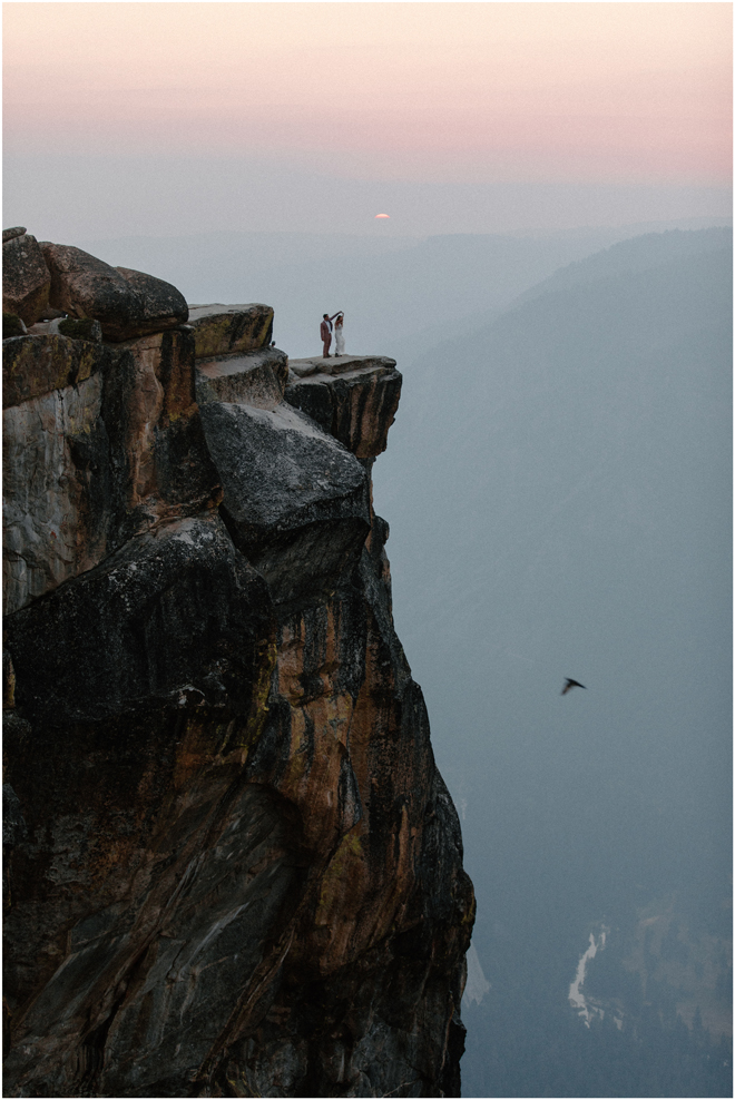 Epic Yosemite Taft Point Elopement Styled Shoot | Sacramento Tahoe Adventure Wedding Styled Shoot | Northern California Elopement Inspiration 