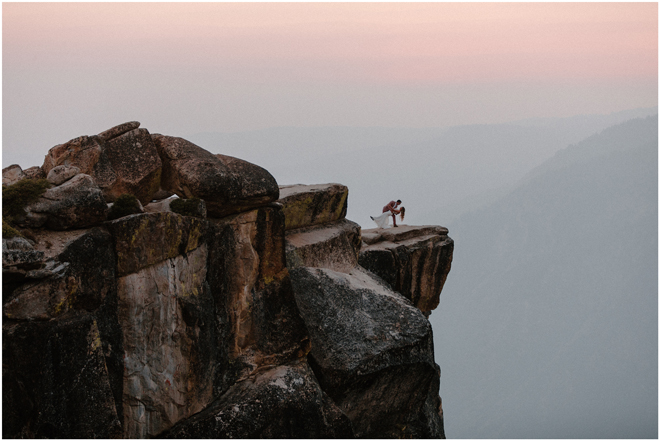 Epic Yosemite Taft Point Elopement Styled Shoot | Sacramento Tahoe Adventure Wedding Styled Shoot | Northern California Elopement Inspiration 