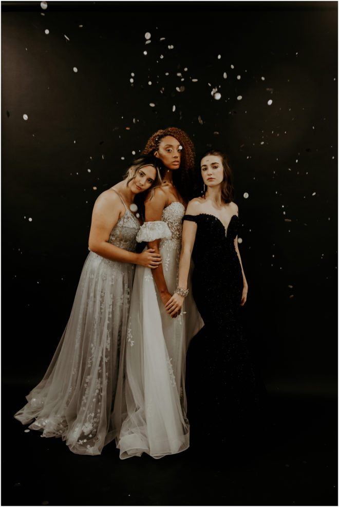 Sacramento New Year's Eve-Inspired Bridal Bridesmaids Sparkly Styled Shoot | Wedding Photography Videography | Glamour