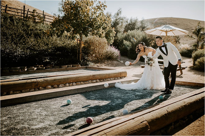 Kristy & Vince's trendy Bay Area winery wedding featured in Real Weddings Magazine