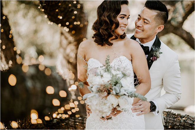 Kristy & Vince's trendy Bay Area winery wedding featured in Real Weddings Magazine