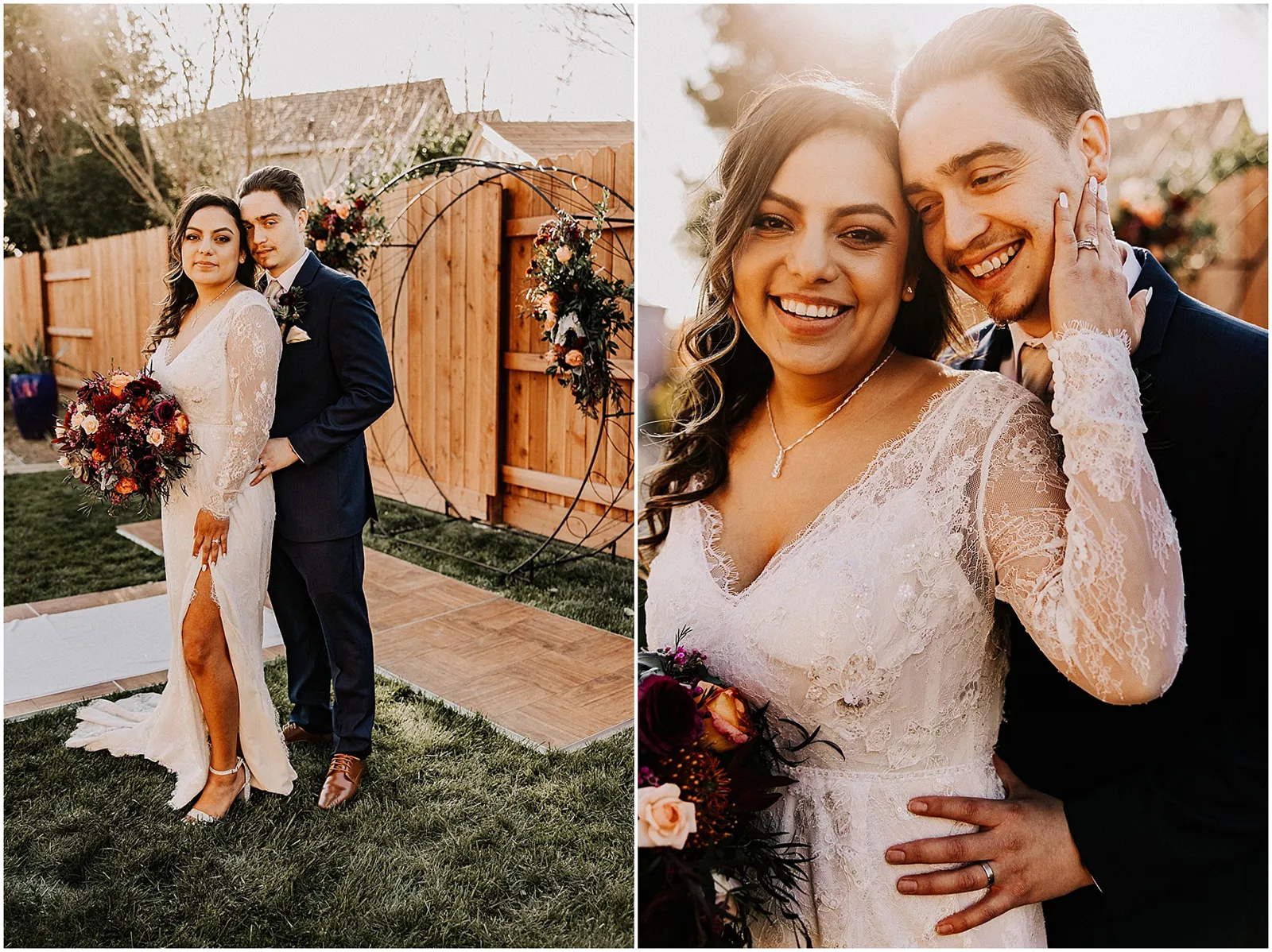 Northern California Backyard Wedding by uvVisions Photography Trianna and Francisco