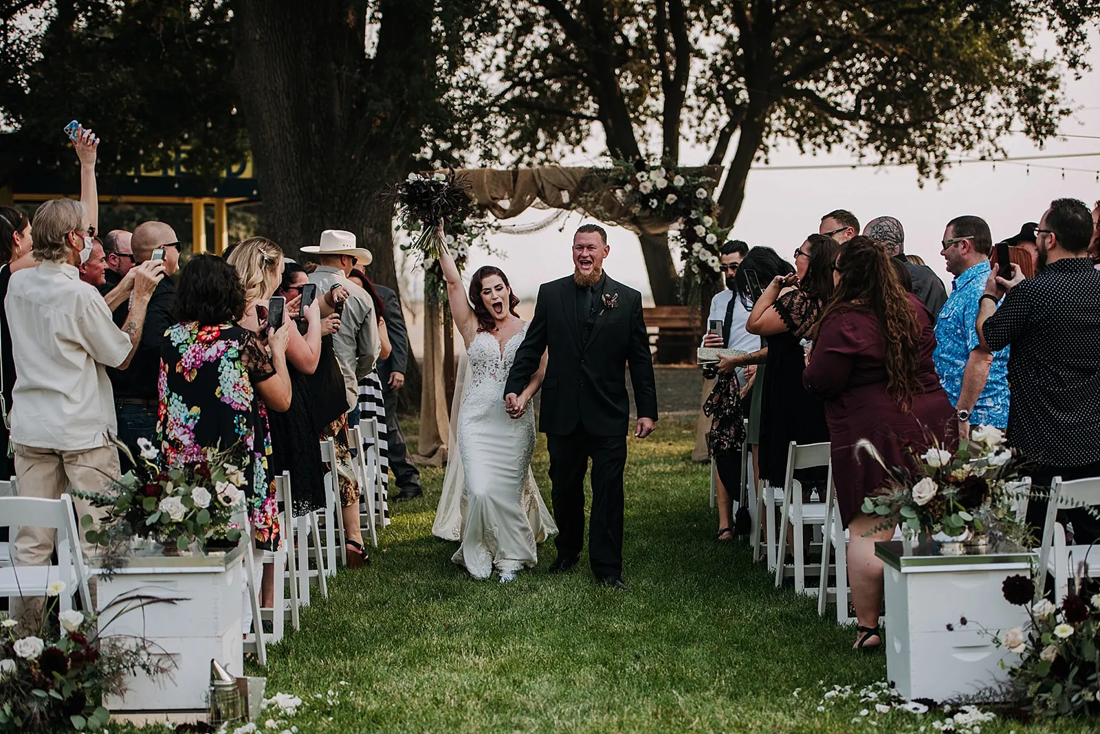 Carrie Ayn Photography Theresa & Kristopher Fall, Dark, Moody Wedding