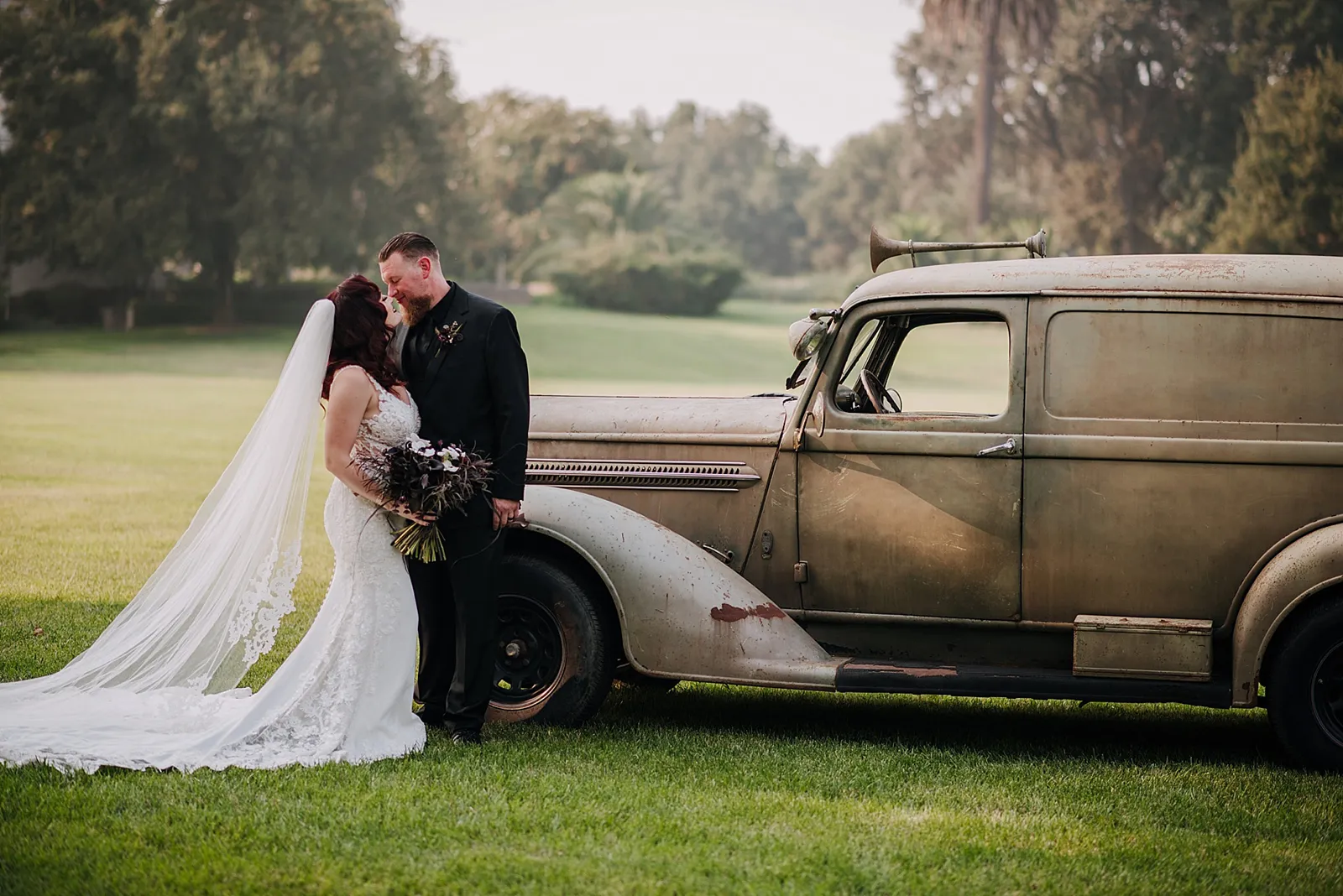 Carrie Ayn Photography Theresa & Kristopher Fall, Dark, Moody Wedding