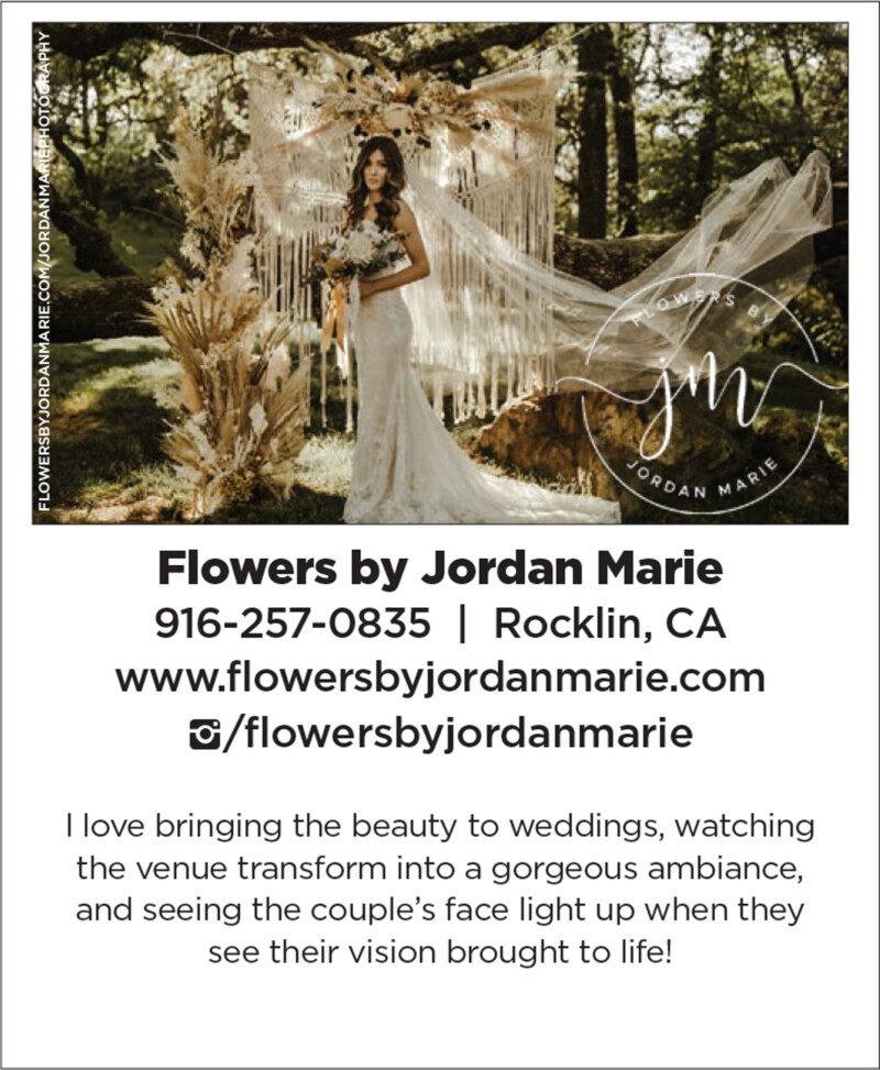 Sacramento Tahoe Rocklin Wedding Bridal Flowers