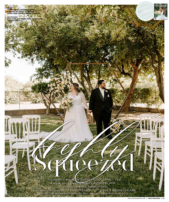 Natacha Jolene Photography and Film Freshly Squeezed Woodland Wedding as seen in Real Weddings Magazine