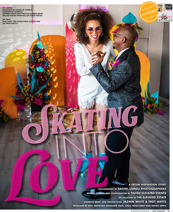 Rachel Lomeli Photographer Skating into Love Real Weddings Magazine Carson Valley Wedding