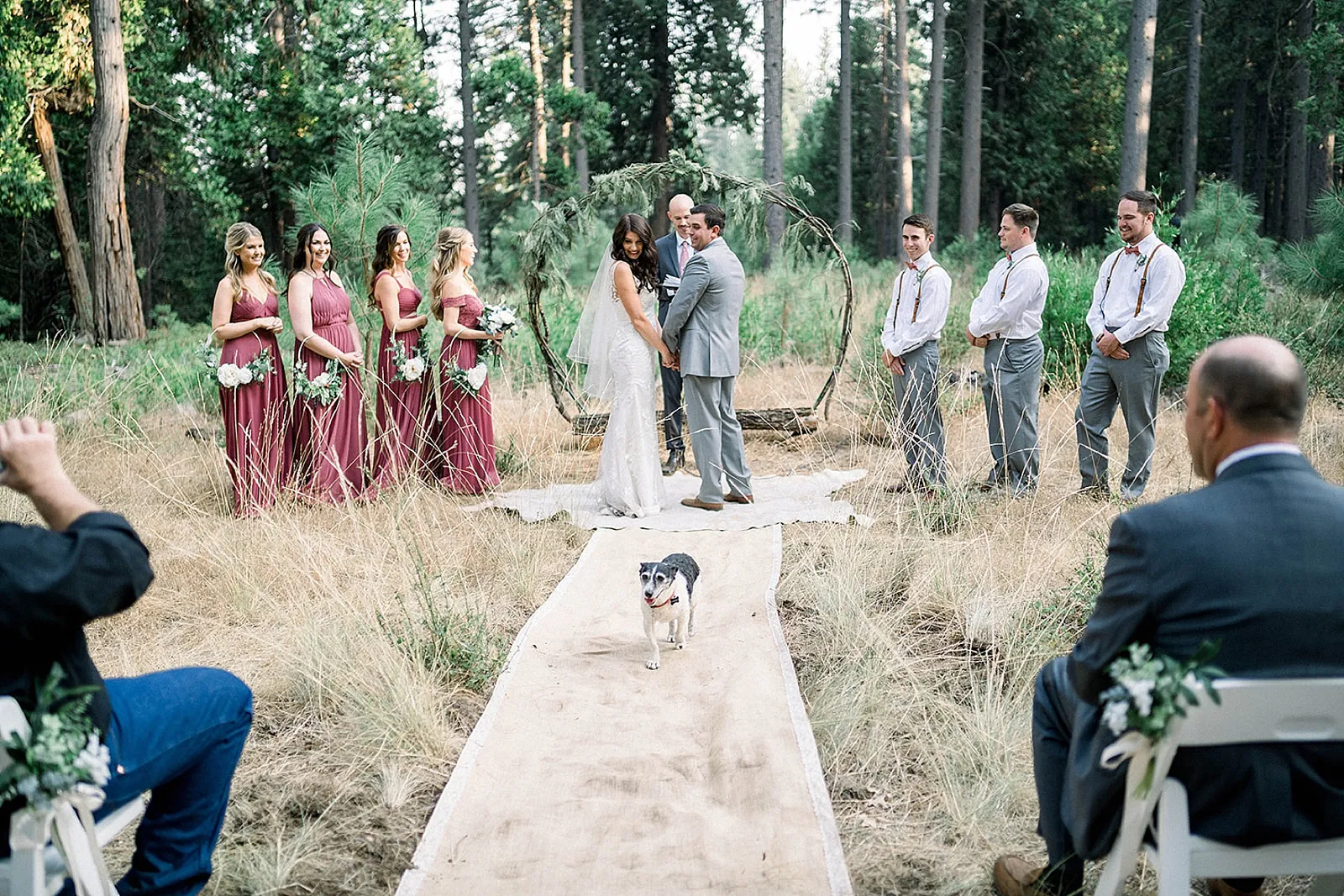 Tiffany Longeway Photography Megan and Cory forest wedding in Arnold California