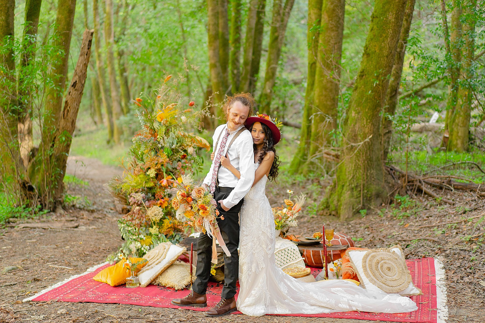 Sarahi Hadden Photography Santa Cruz Boho, Bright Elopement featured in Real Weddings Magazine