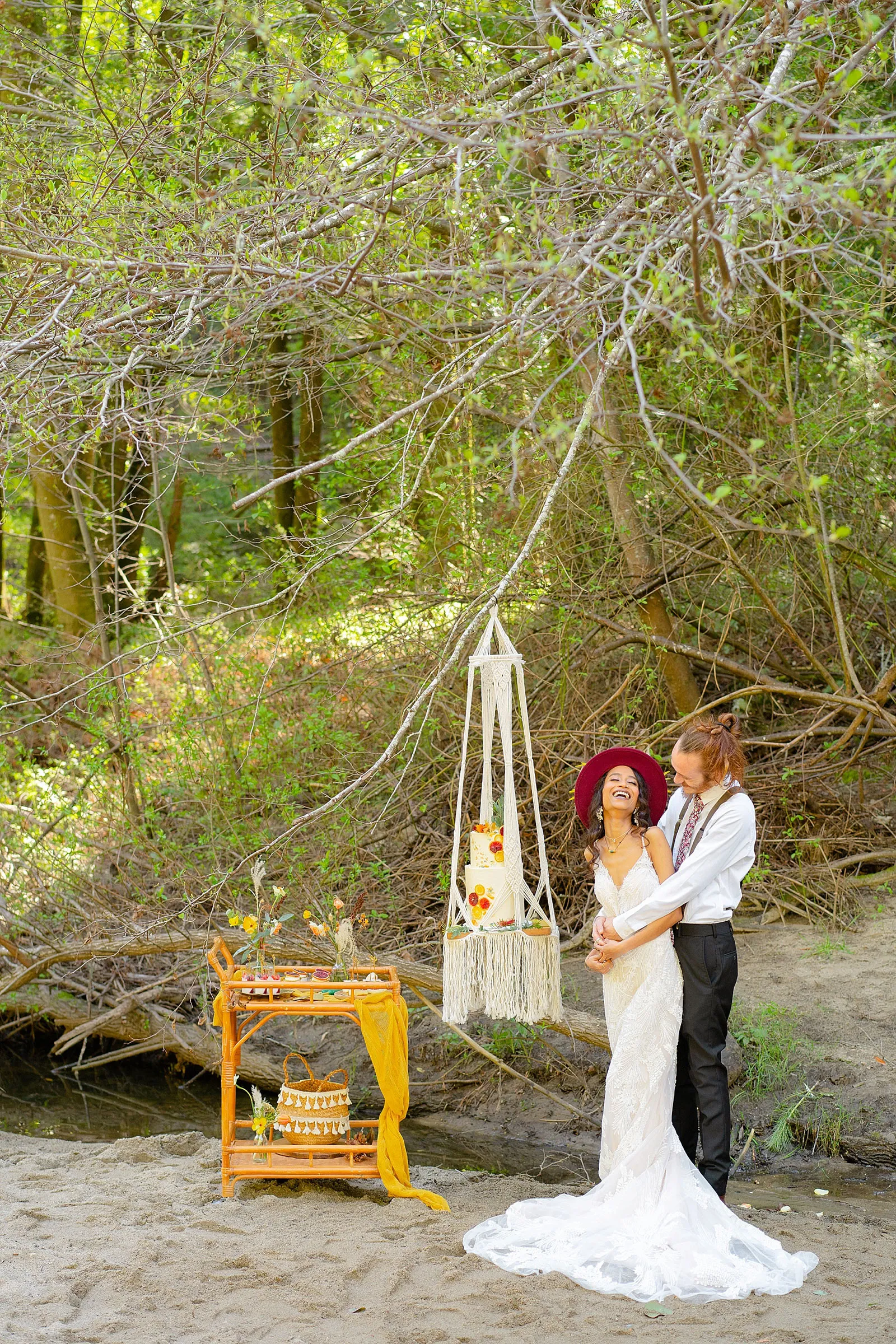 Sarahi Hadden Photography Santa Cruz Boho, Bright Elopement featured in Real Weddings Magazine