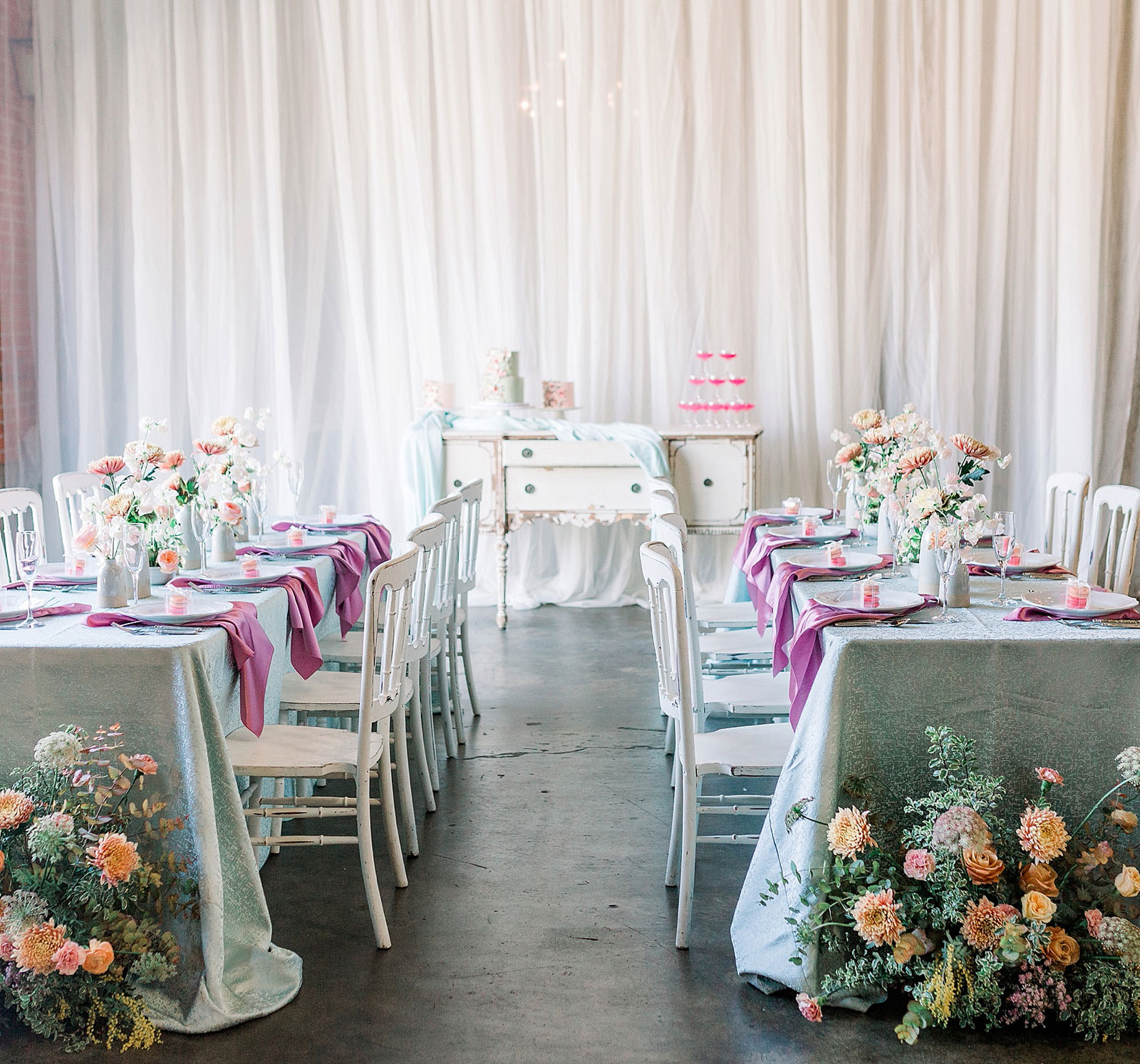 Sarah Schweyer Photography Willow Ballroom Pastel Lesbian Wedding