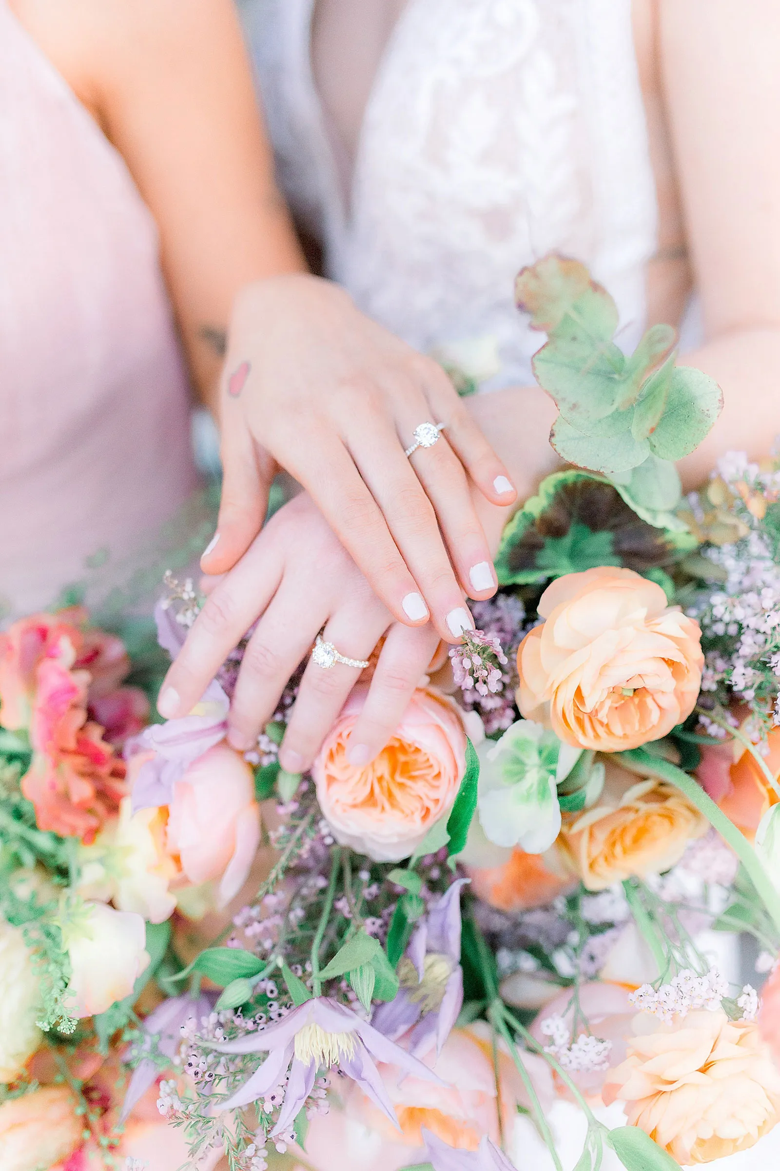 Sarah Schweyer Photography Willow Ballroom Pastel Lesbian Wedding