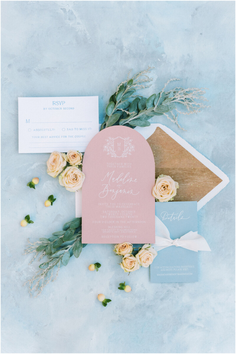 Romantic Spring Flat Lay Invitation