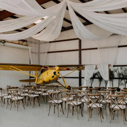 Hanger Airplane Wedding
