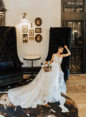 The DeLauras Photography Sustainable Beauty Photo Shoot featured in Real Weddings Magazine