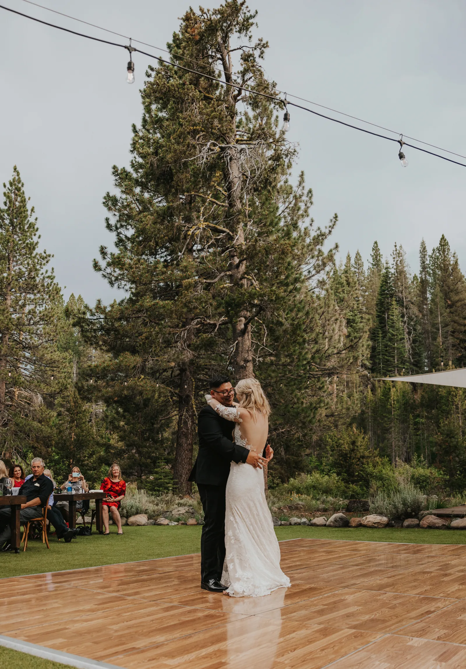 Bride and groom's first dance.