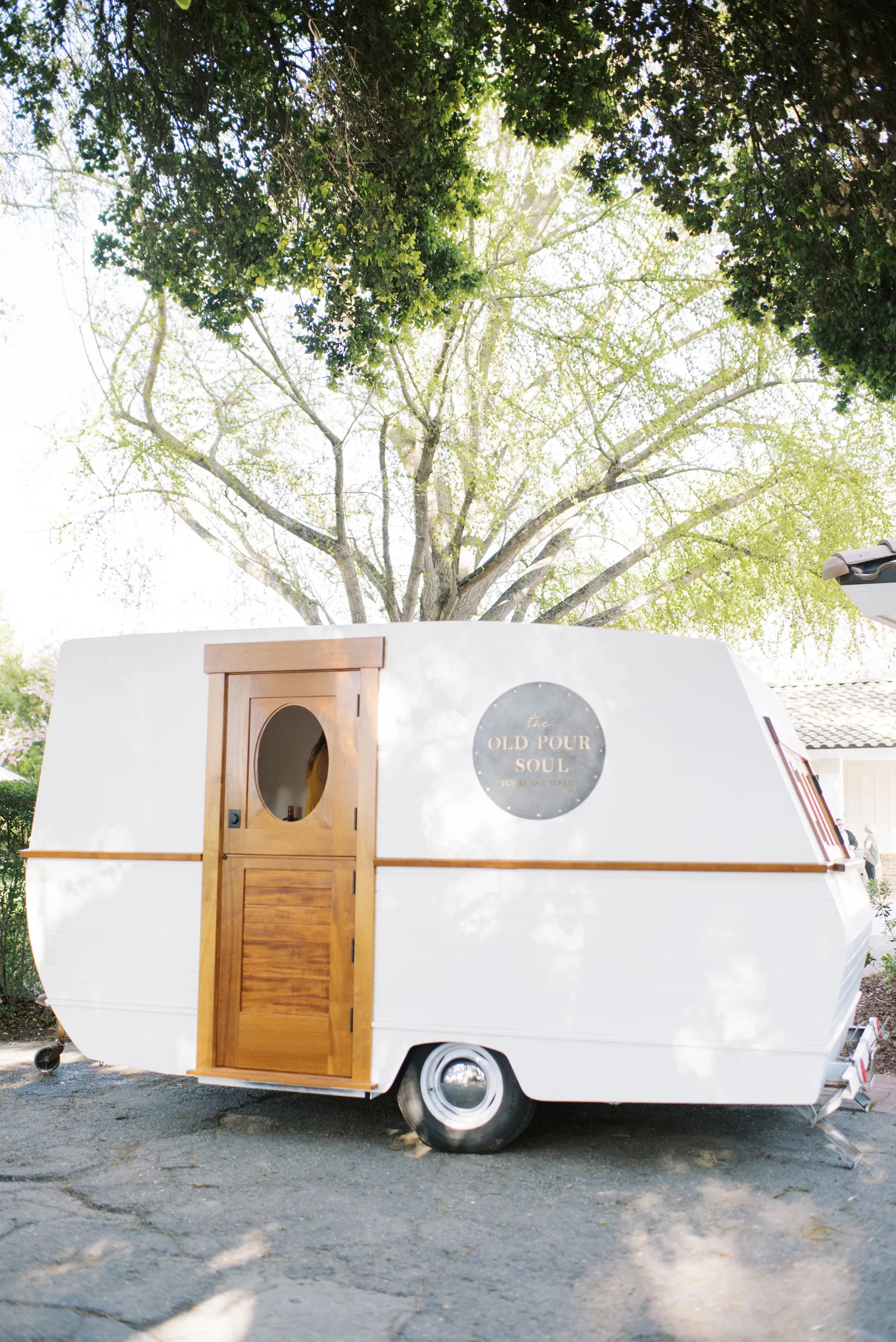 Photo of a mobile bar called The Old Pour Choice.