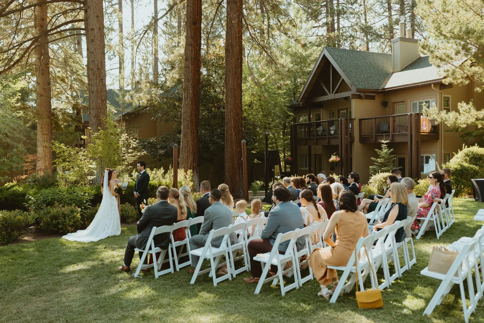 Photo of the venue with all the guests sitting.