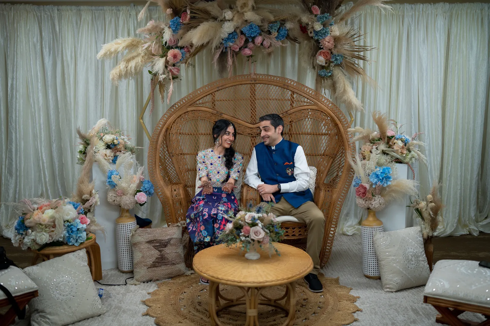 Wedding Swing Decoration Ideas For Mehendi Ceremony