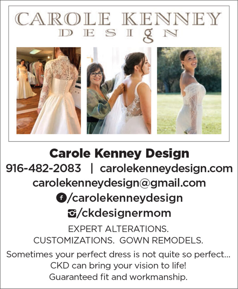 Sacramento Custom Bridal Gown Alterations