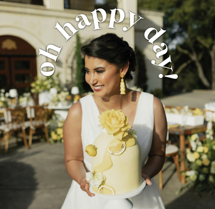 Cheery Lemony Wedding Inspiration Photo Styled Shoot