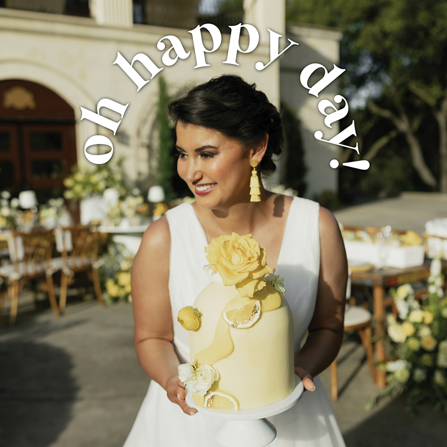 Cheery Lemony Wedding Inspiration Photo Styled Shoot