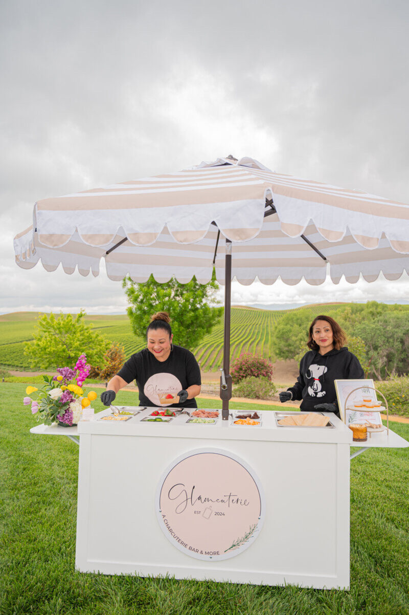 Sacramento Northern California Charcuterie Cart Boards Cones Cups